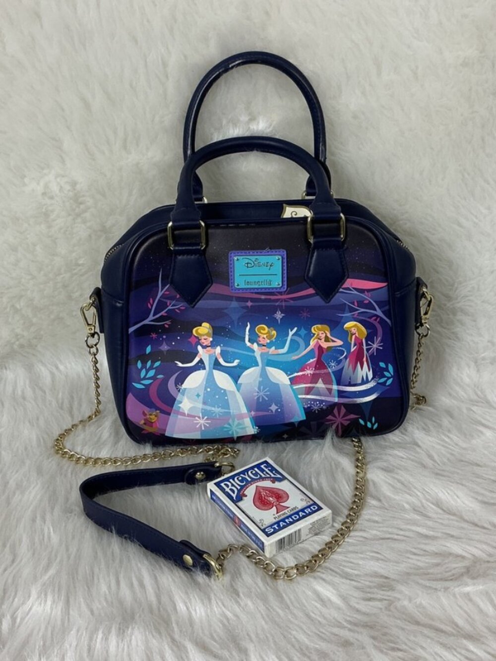 Disney x Loungefly Cinderella Castle Chain Strap Crossbody Bag